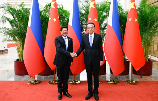 李克强会见菲律宾总统马科斯